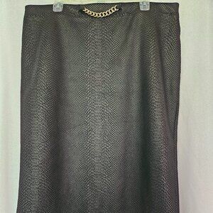 Marc New York/black reptile skirt size XL